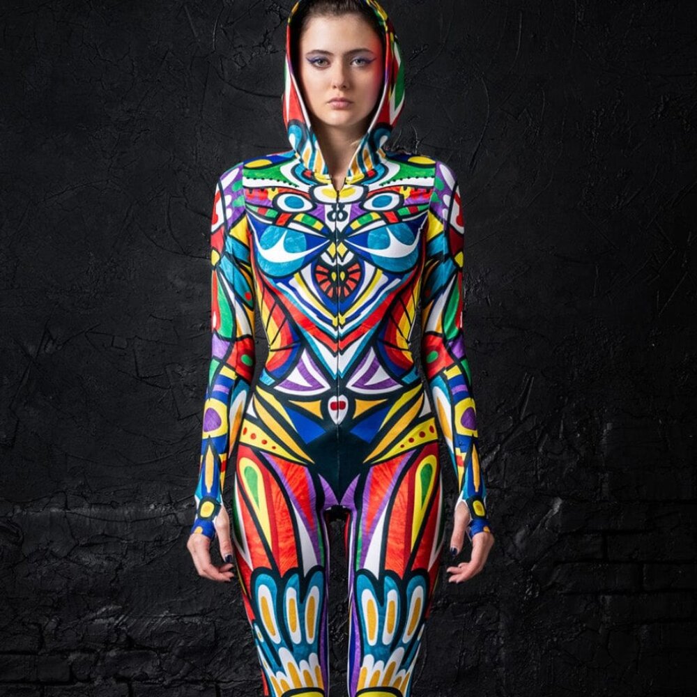 Badinka Psy Vance Fit Onesie with Hood